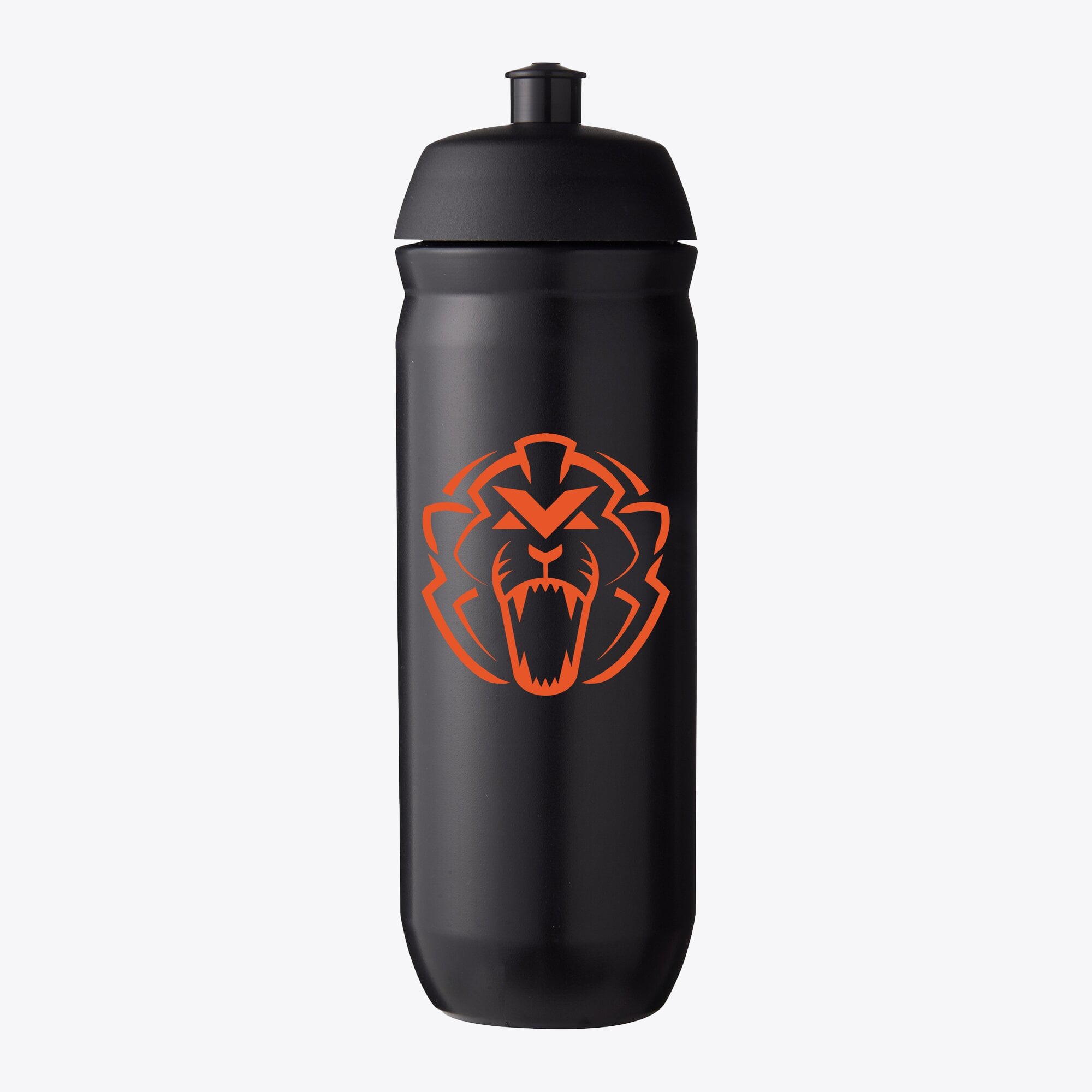 Unleash the Lion Logo 750-ml-Trinkflasche aus Kunststoff – Schwarz