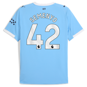 Maillot Manchester City PUMA Domicile 2025-26 avec flocage Semenyo 42, vue 4