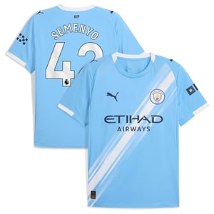 Maillot Manchester City PUMA Domicile 2025-26 avec flocage Semenyo 42, vue 1
