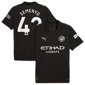 Maillot Manchester City Extérieur PUMA 24/25 avec flocage Semenyo 42, vue 2
