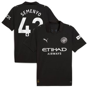 Maillot Manchester City Extérieur PUMA 24/25 avec flocage Semenyo 42, vue 1