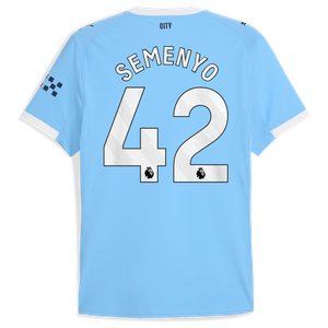 Maillot Manchester City PUMA Domicile Authentic 2025-26 avec flocage Semenyo 42, vue 4