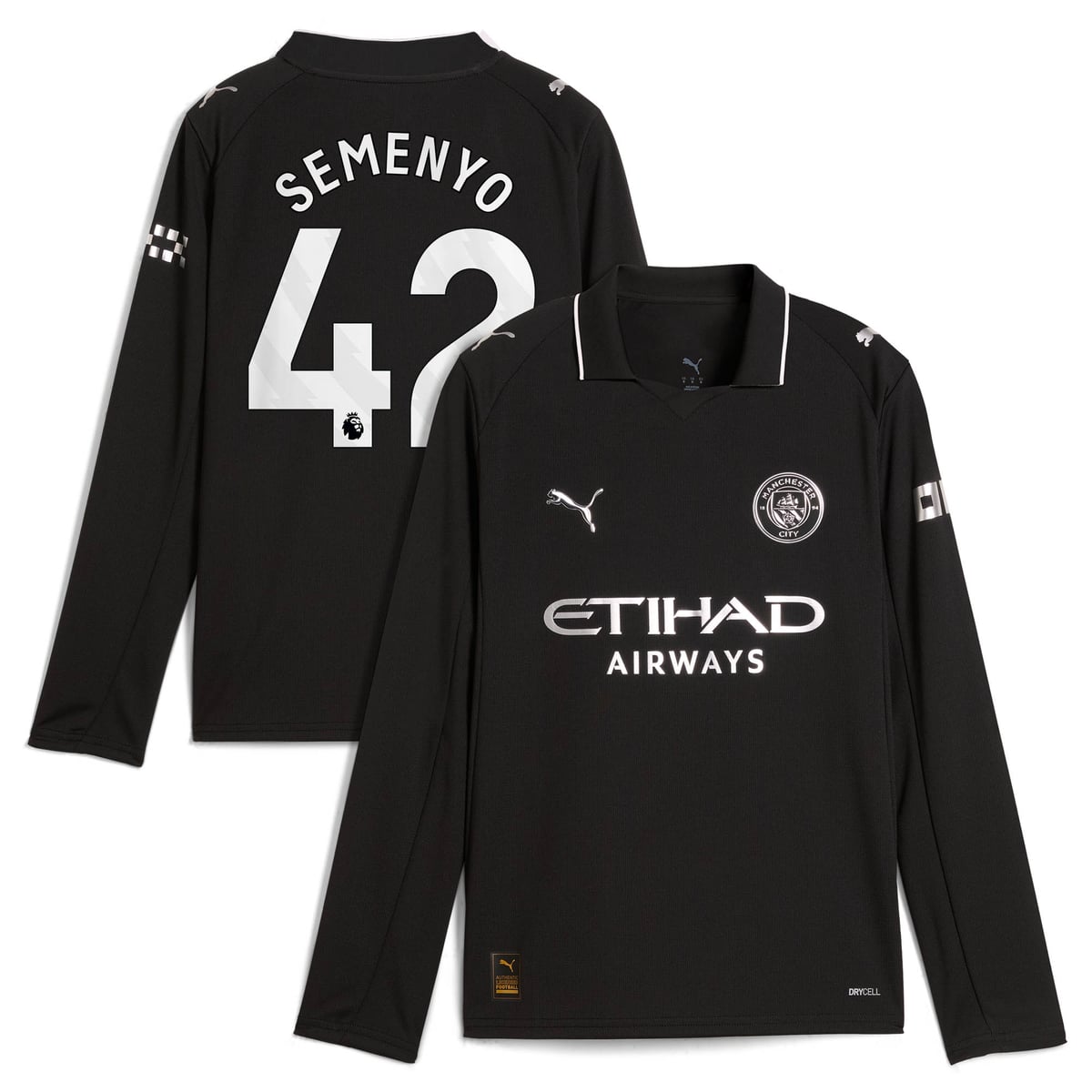 Maillot Manchester City Extérieur PUMA - Manches Longues - Enfant avec flocage Semenyo 42