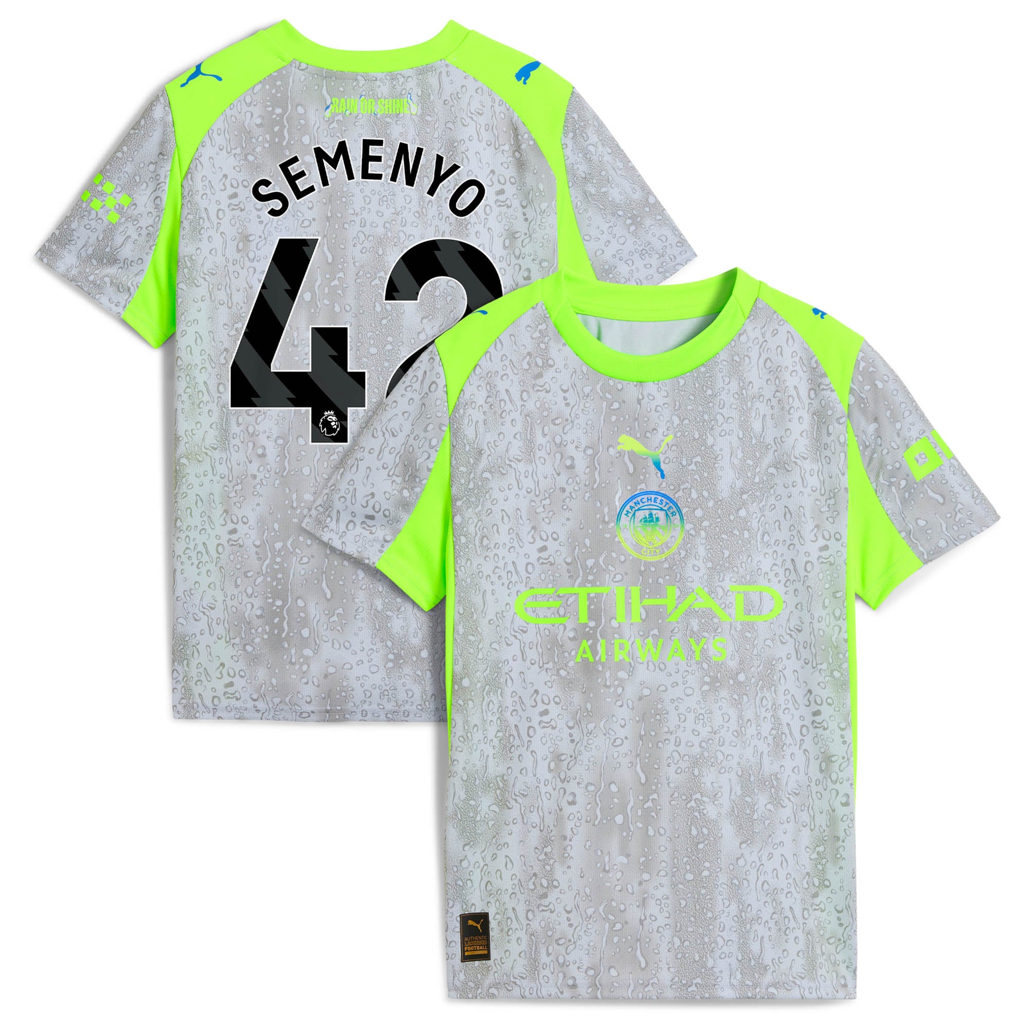 Maillot Manchester City PUMA Third 2025-26 - Enfant avec flocage Semenyo 42