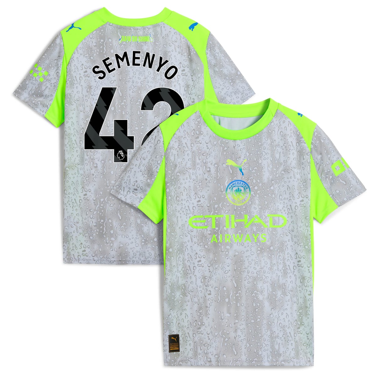 Maillot Manchester City PUMA Third 2025-26 - Enfant avec flocage Semenyo 42