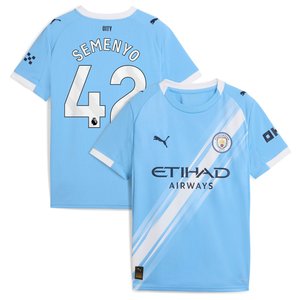 Maillot Manchester City PUMA Domicile 2025-26 - Enfant avec flocage Semenyo 42, vue 1