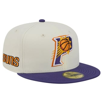 Men's New Era Cream/Purple Phoenix Suns Deceptor 59FIFTY Fitted Hat