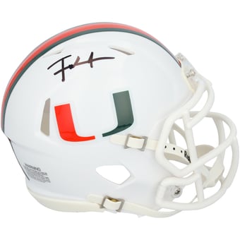 Frank Gore Miami Hurricanes Autographed Riddell Speed Mini Helmet