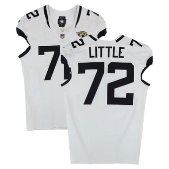 Walker Little Jacksonville Jaguars Game-Used #72 White Nike Jersey vs. Indianapolis Colts on December 28, 2025