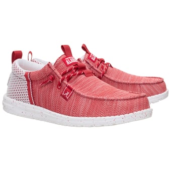 Men's Hey Dude Crimson Alabama Crimson Tide Wally Stretch Sox Shoes