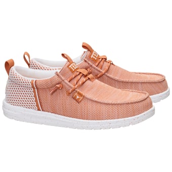 Men's Hey Dude Texas Orange Texas Longhorns Wally Stretch Sox Shoes