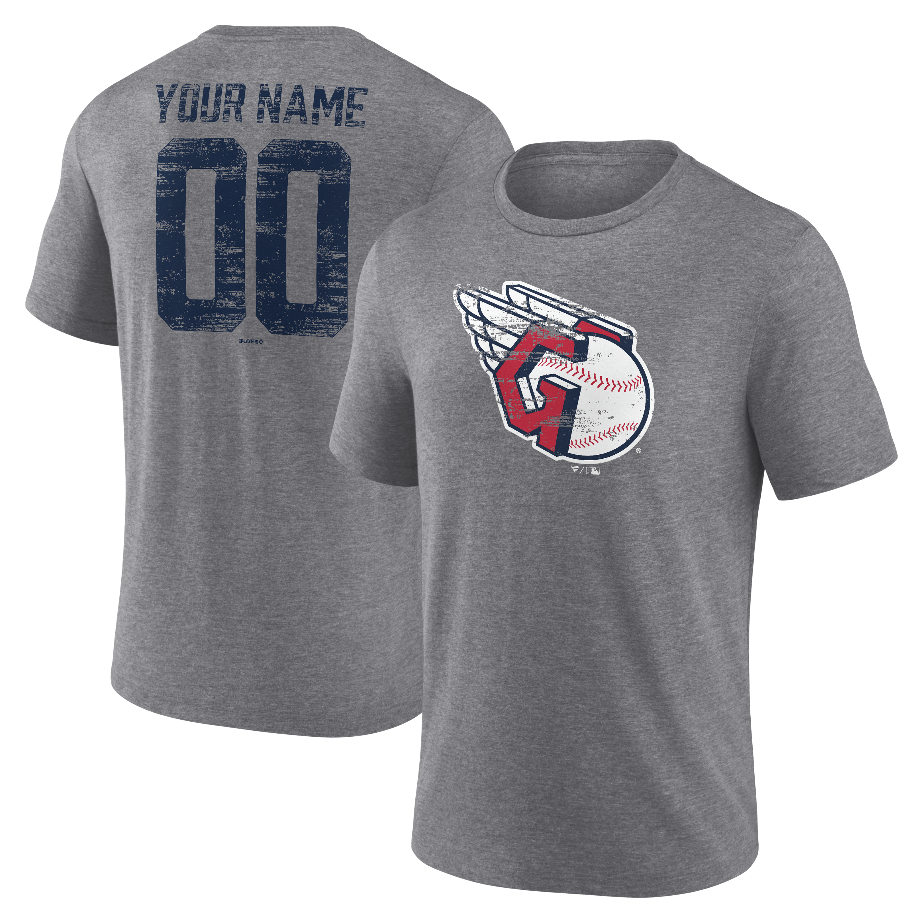 Men’s Gray Cleveland Guardians Heritage Personalized Any Name & Number Tri-Blend T-Shirt Men’s Gray Cleveland Guardians Heritage Personalized Any Name & Number Tri-Blend T-Shirt