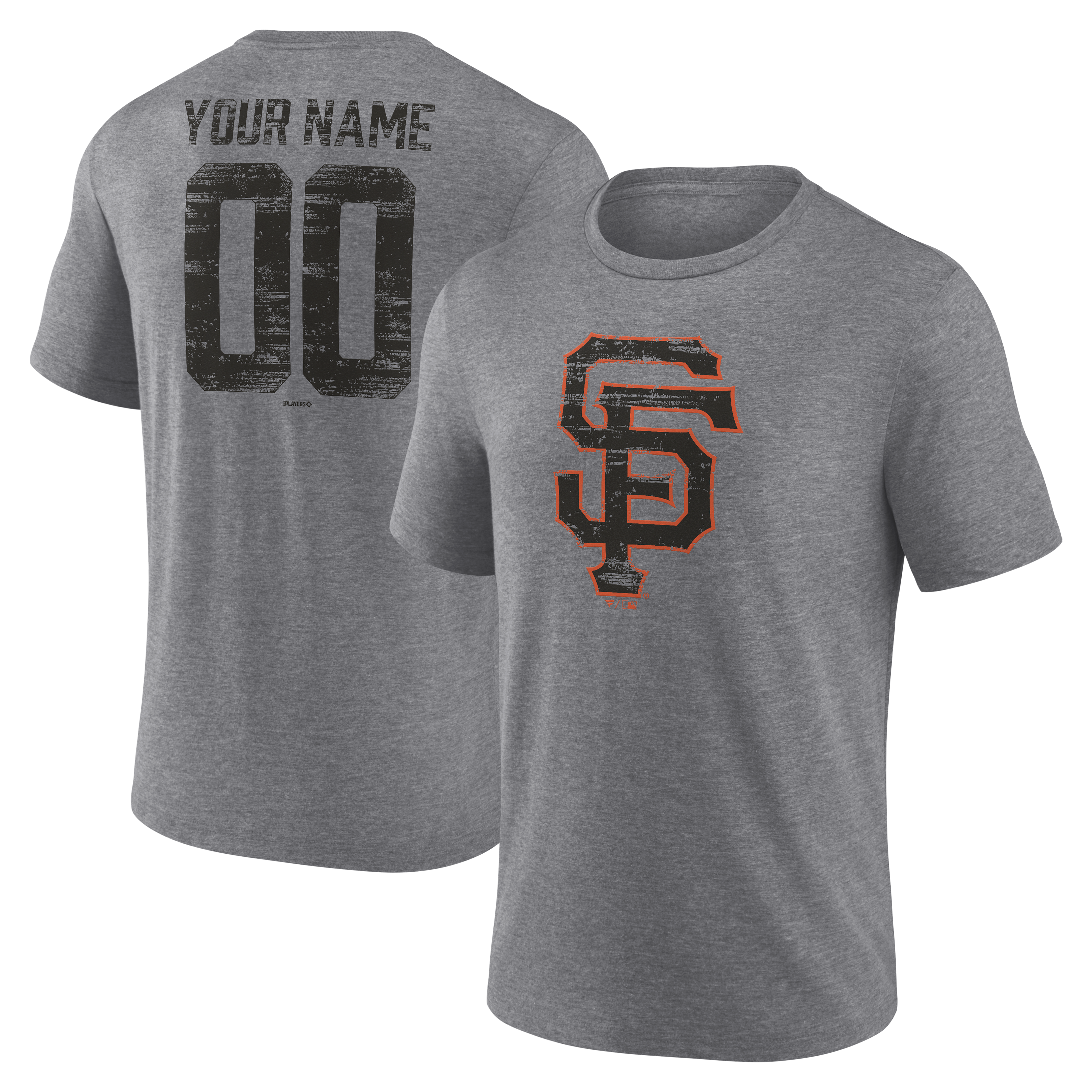 Men’s Gray San Francisco Giants Heritage Personalized Any Name & Number Tri-Blend T-Shirt Men’s Gray San Francisco Giants Heritage Personalized Any Name & Number Tri-Blend T-Shirt