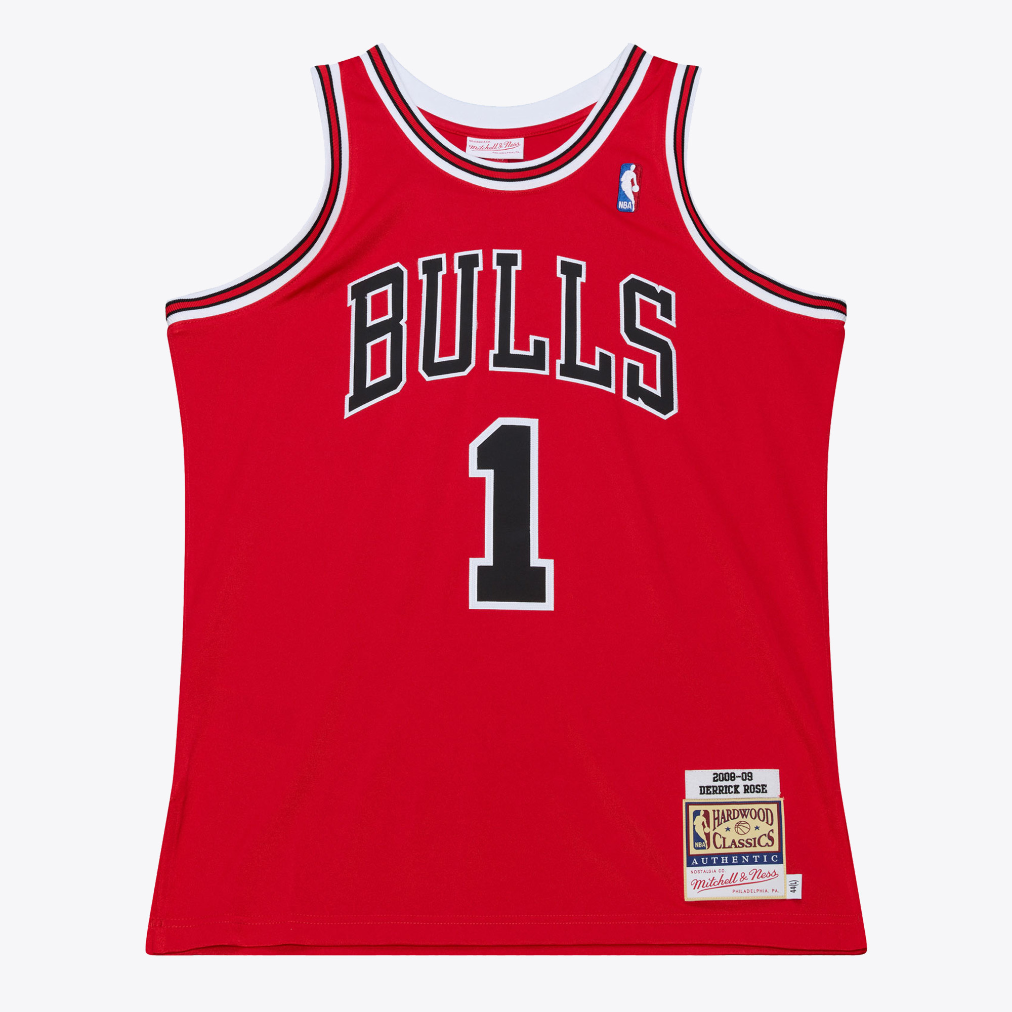 Men's Mitchell & Ness Derrick Rose Red Chicago Bulls 2008-09 Authentic Jersey