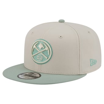 Men's New Era  Cream/Light Green Denver Nuggets Color Pack 9FIFTY Snapback Hat
