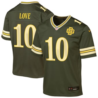 Youth Nike Jordan Love Green Green Bay Packers 2026 Rivalries Collection Game Jersey