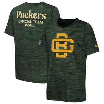 Youth Nike  Green Green Bay Packers 2026 Rivalries Collection Sideline Velocity T-Shirt