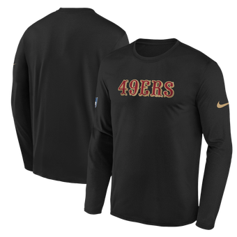 Youth Nike  Black San Francisco 49ers Rivalries Collection Sideline Legend Long Sleeve T-Shirt