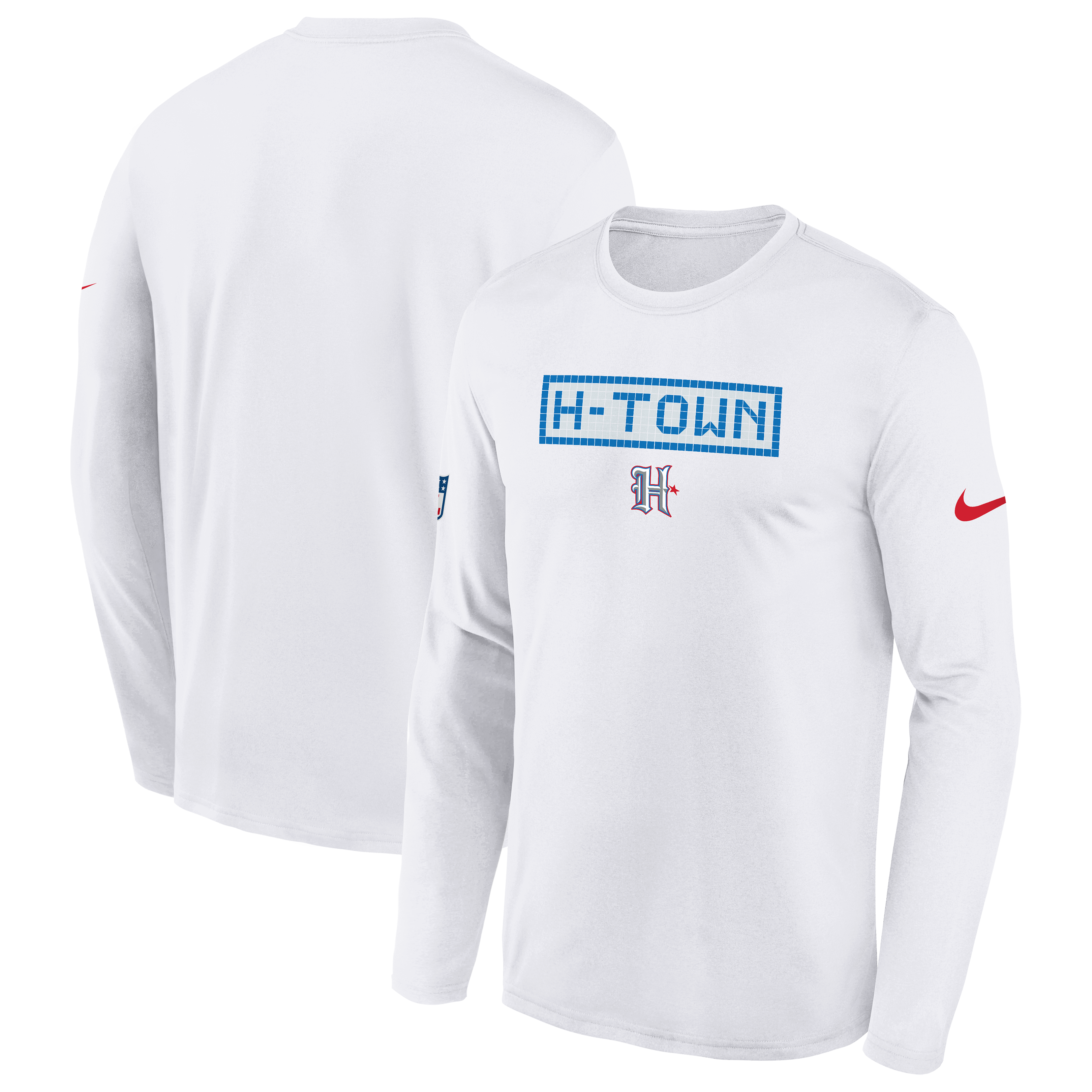 Youth Nike  White Houston Texans 2026 Rivalries Collection Sideline Legend Long Sleeve T-Shirt