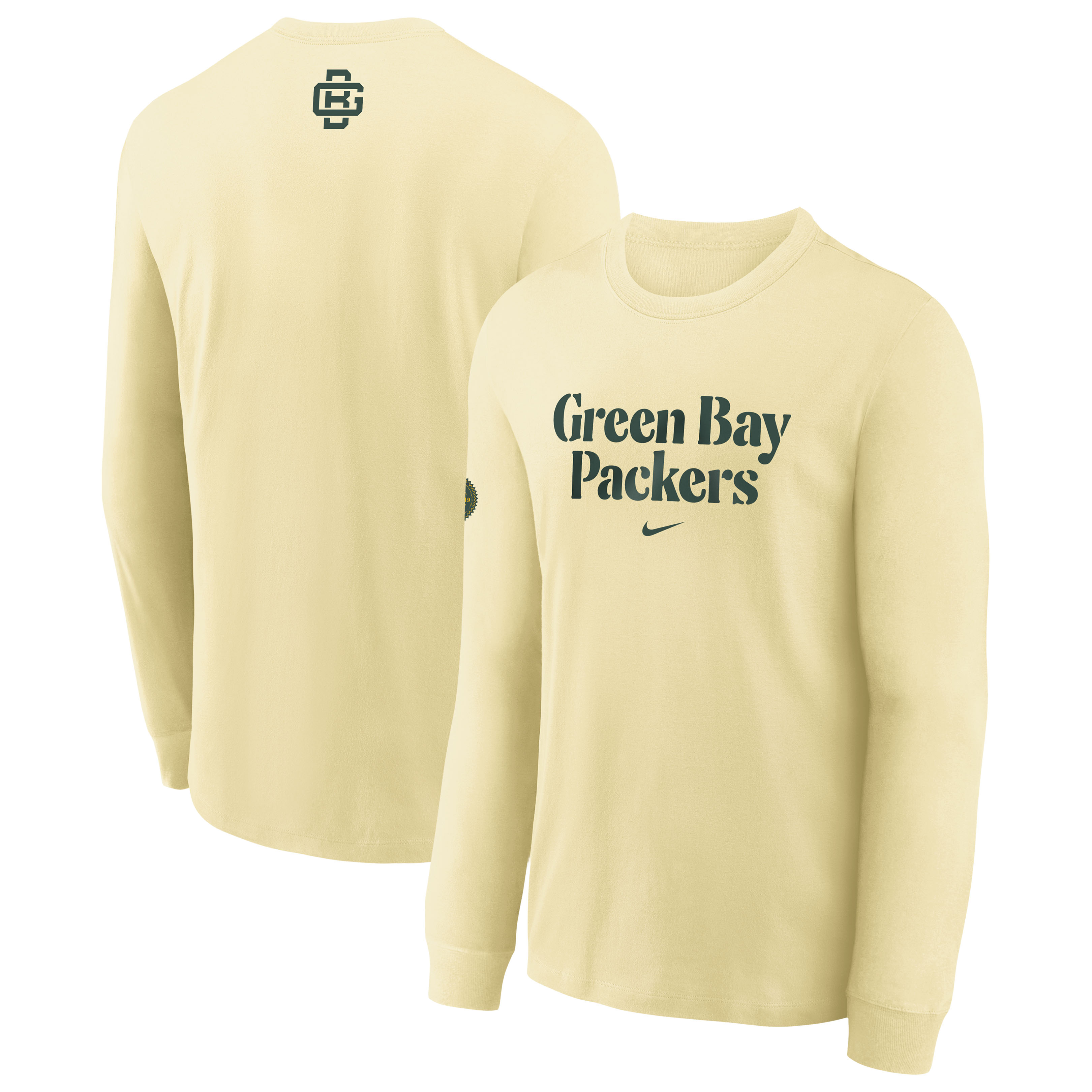 Youth Nike Cream Green Bay Packers 2026 Rivalries Collection Max90 Long Sleeve T-Shirt Youth Nike Cream Green Bay Packers 2026 Rivalries Collection Max90 Long Sleeve T-Shirt