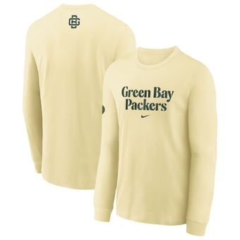 Youth Nike  Cream Green Bay Packers 2026 Rivalries Collection Max90 Long Sleeve T-Shirt