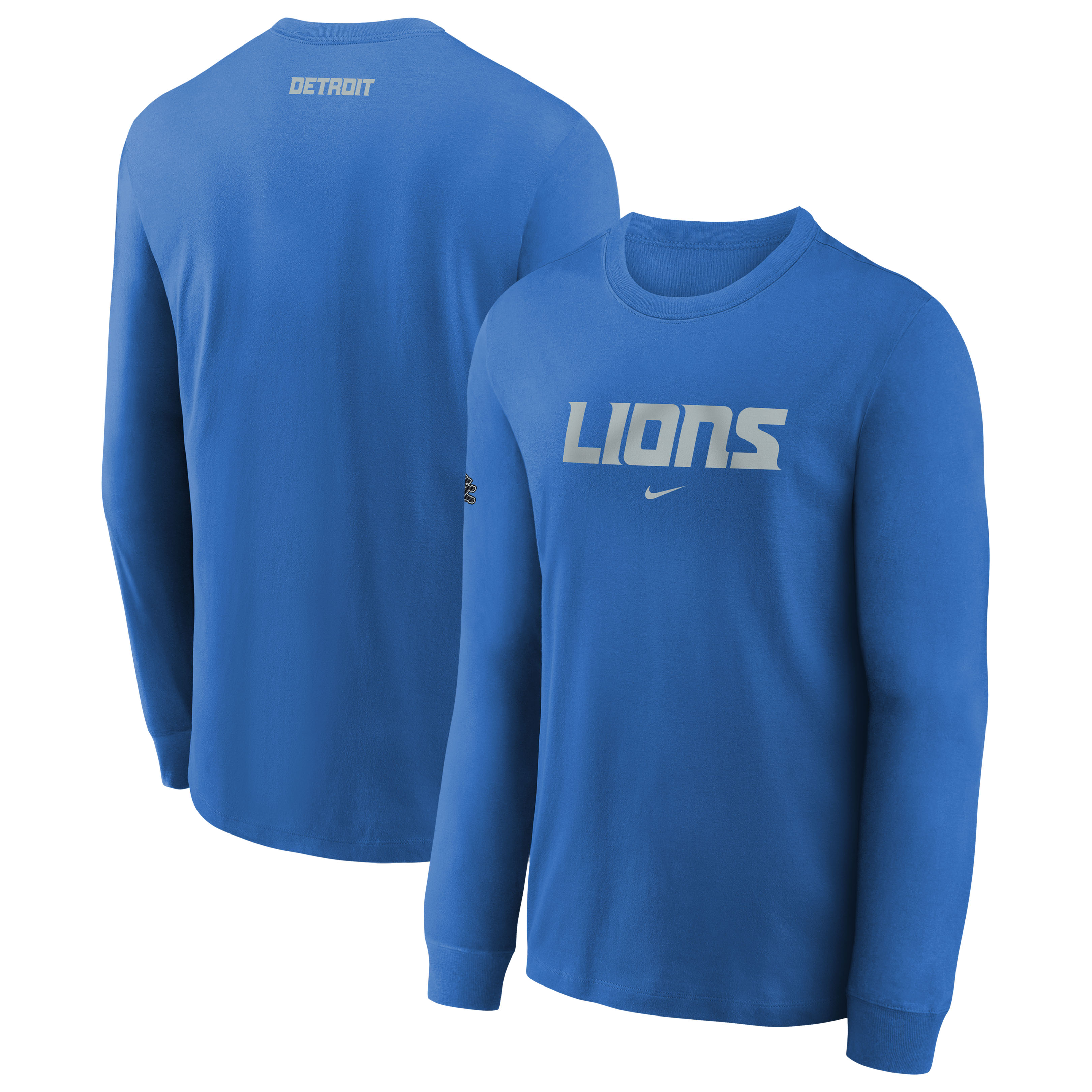 Youth Nike  Blue Detroit Lions 2026 Rivalries Collection Max90 Long Sleeve T-Shirt