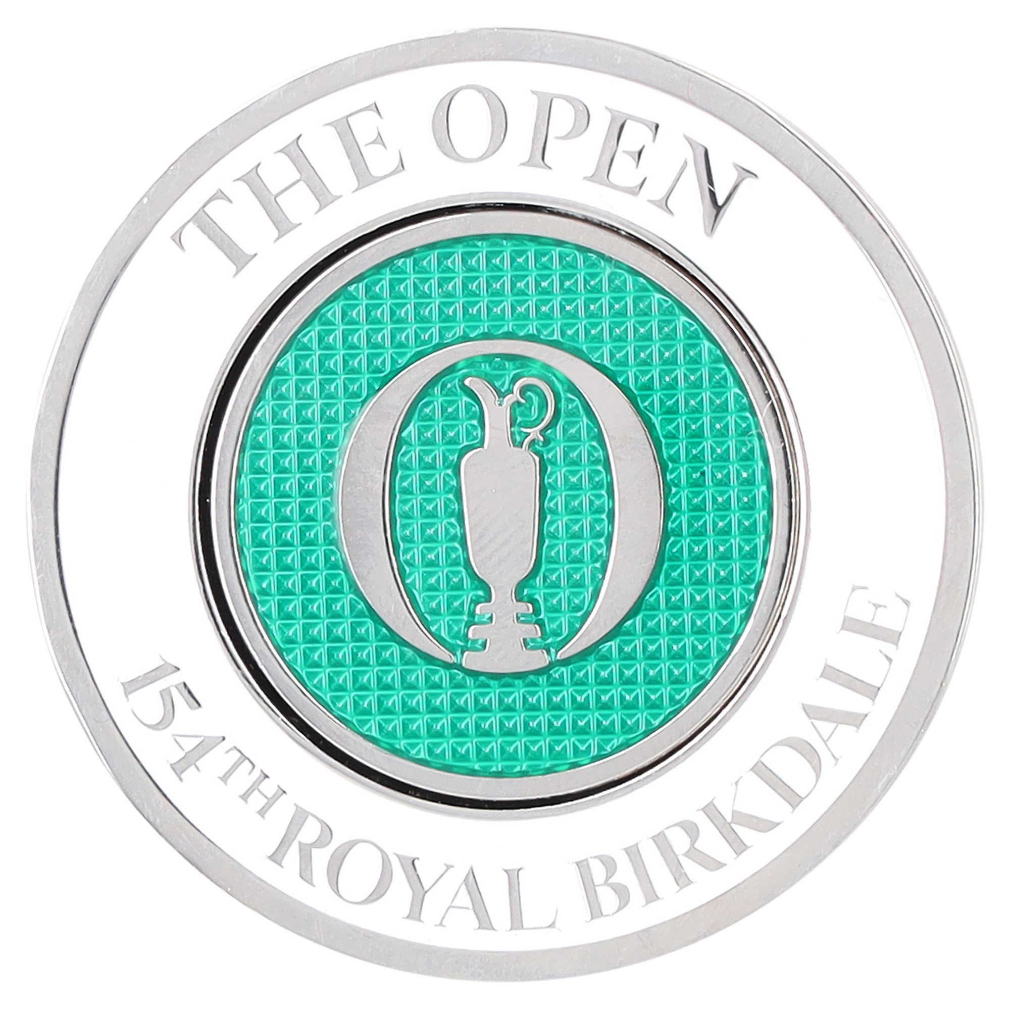 Marcatore a sfera per monete da collezione del 154° Open Royal Birkdale - Verde/Bianco