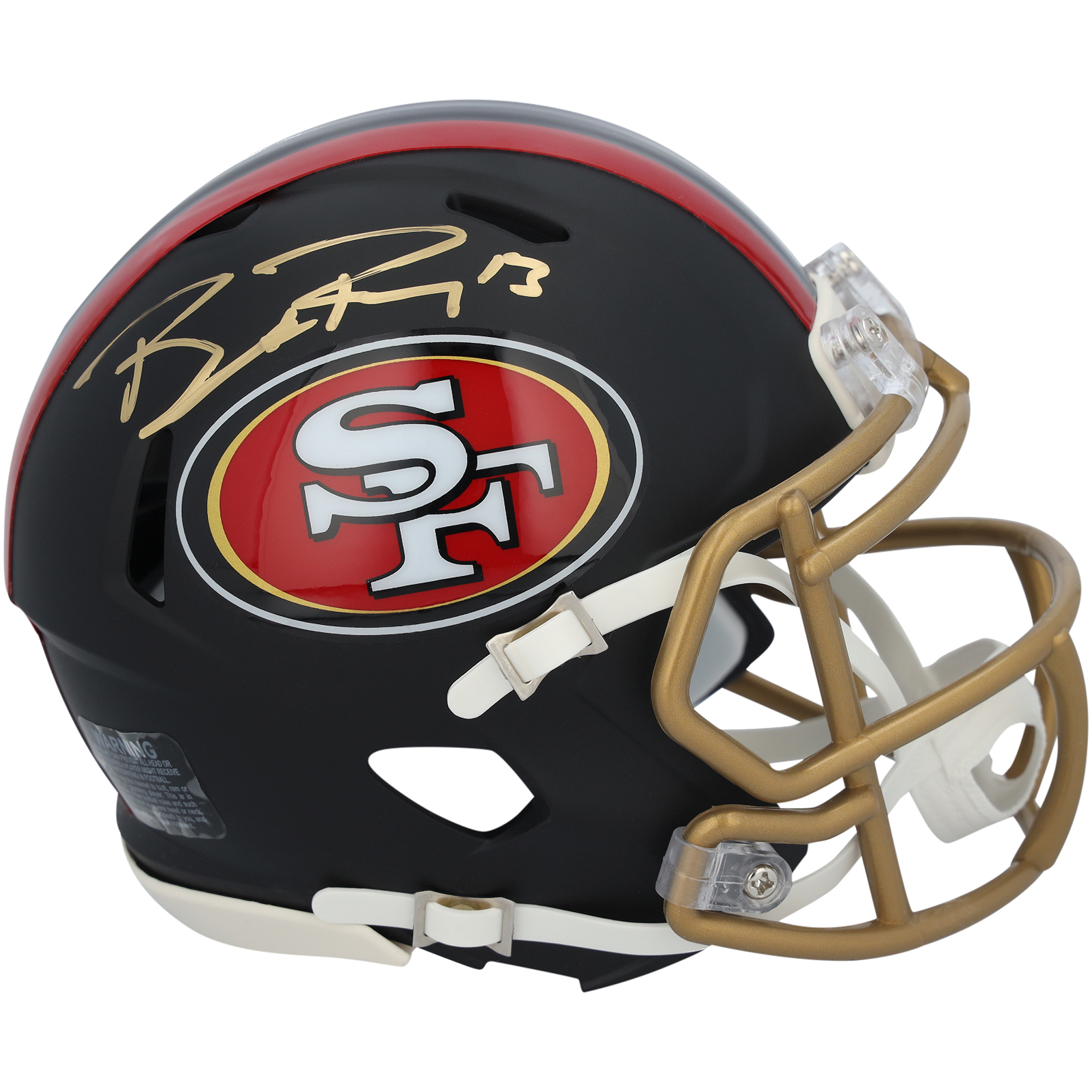 Brock Purdy San Francisco 49ers Autographed Riddell Rivalry Speed Mini Helmet