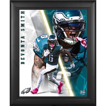 DeVonta Smith Philadelphia Eagles Framed 13" x 16" Radiance Collage