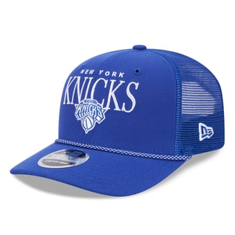 Men's New Era Blue New York Knicks Tonal 9SEVENTY Adjustable Trucker Hat