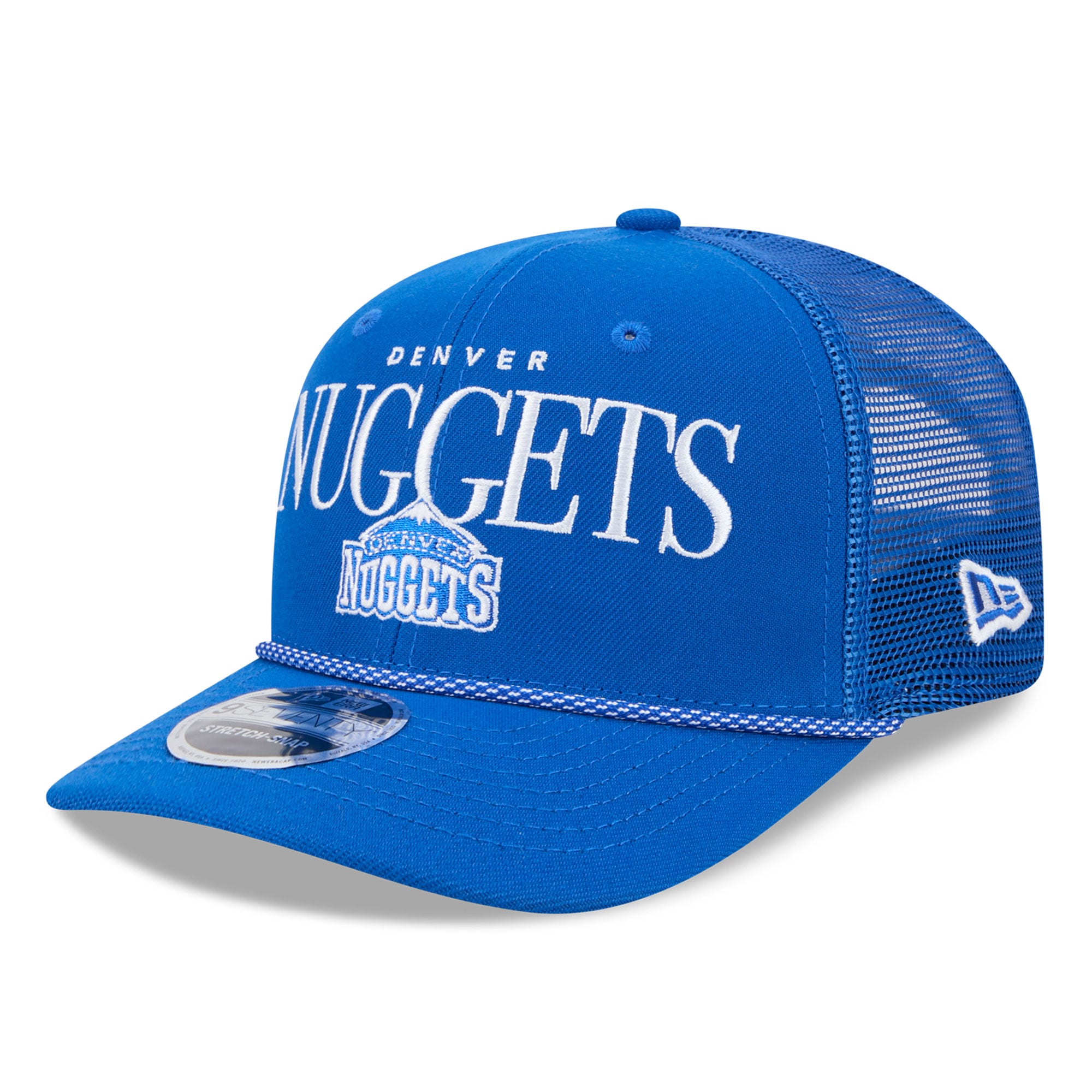 Men's New Era Blue Denver Nuggets Tonal 9SEVENTY Adjustable Trucker Hat