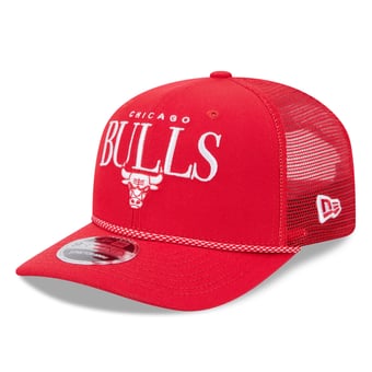 Men's New Era Red Chicago Bulls Tonal 9SEVENTY Adjustable Trucker Hat
