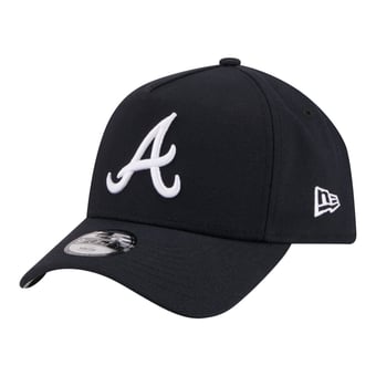 Youth New Era Navy Atlanta Braves 9FORTY A-Frame Adjustable Hat