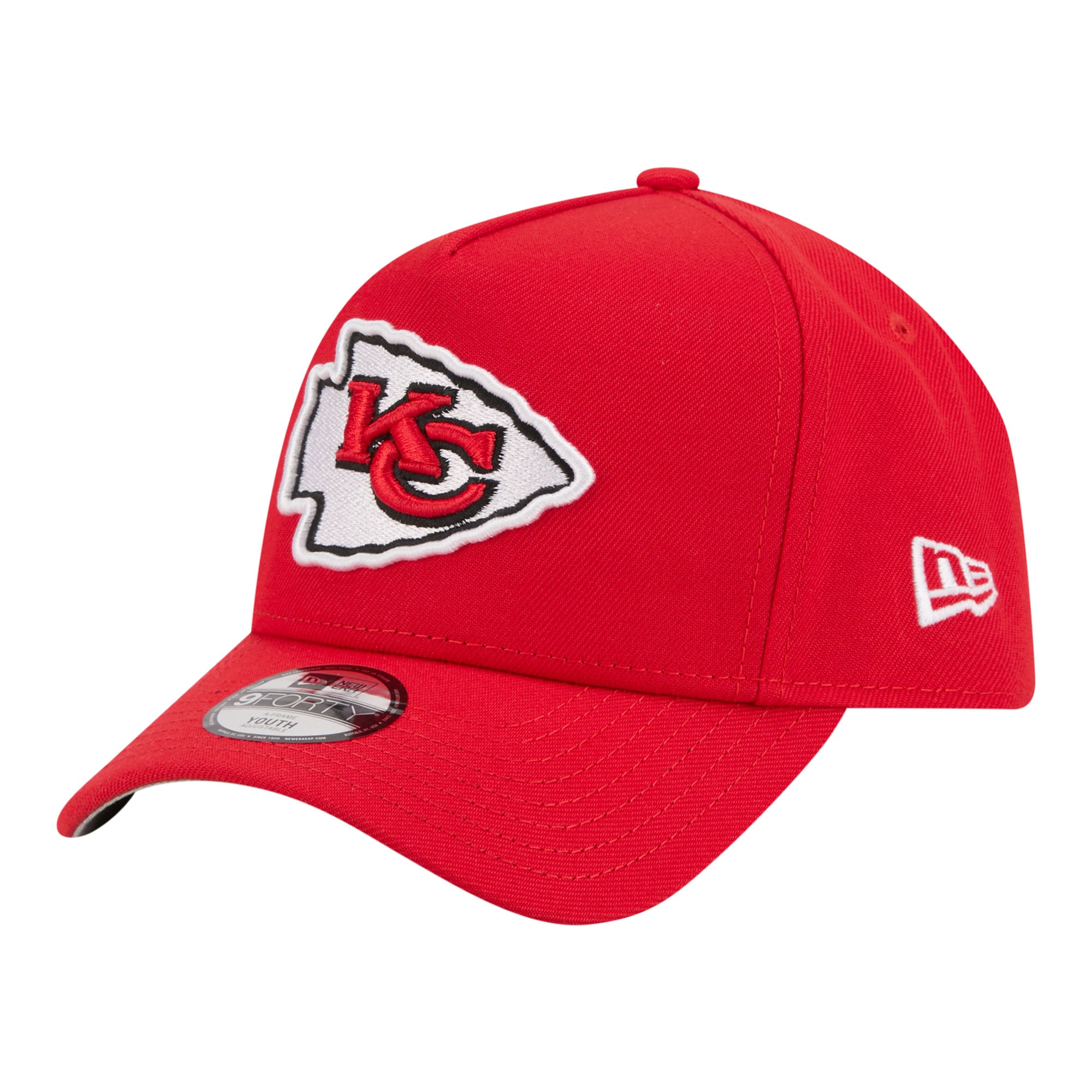 Youth New Era  Red Kansas City Chiefs 9FORTY A-Frame Adjustable Hat