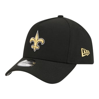 Youth New Era  Black New Orleans Saints 9FORTY A-Frame Adjustable Hat