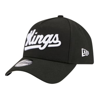 Youth New Era  Black Sacramento Kings 9FORTY A-Frame Adjustable Hat
