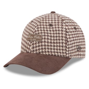 Women's New Era Light Brown Boston Celtics Faux Wool 9FORTY A-Frame M-Crown Adjustable Hat