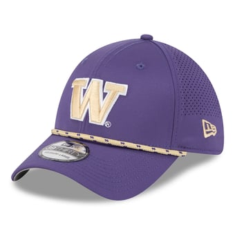 Men's New Era  Purple Washington Huskies Performance Rope 39THIRTY Stretch Hat