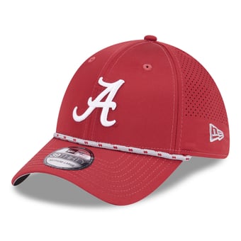 Men's New Era  Crimson Alabama Crimson Tide Performance Rope 39THIRTY Stretch Hat