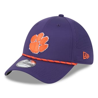 Men's New Era  Purple Clemson Tigers Performance Rope 39THIRTY Stretch Hat