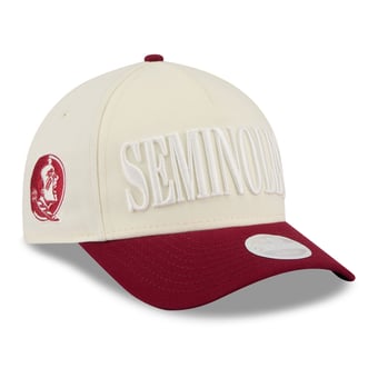 Women's New Era White/Garnet Florida State Seminoles Tonal 9FORTY A-Frame Adjustable Hat