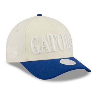 Women's New Era White/Royal Florida Gators Tonal 9FORTY A-Frame Adjustable Hat