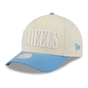 Women's New Era Cream/Carolina Blue North Carolina Tar Heels Tonal 9FORTY A-Frame Adjustable Hat