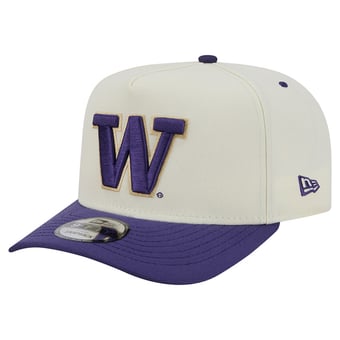 Unisex New Era White/Purple Washington Huskies 9FIFTY A-Frame Snapback Hat
