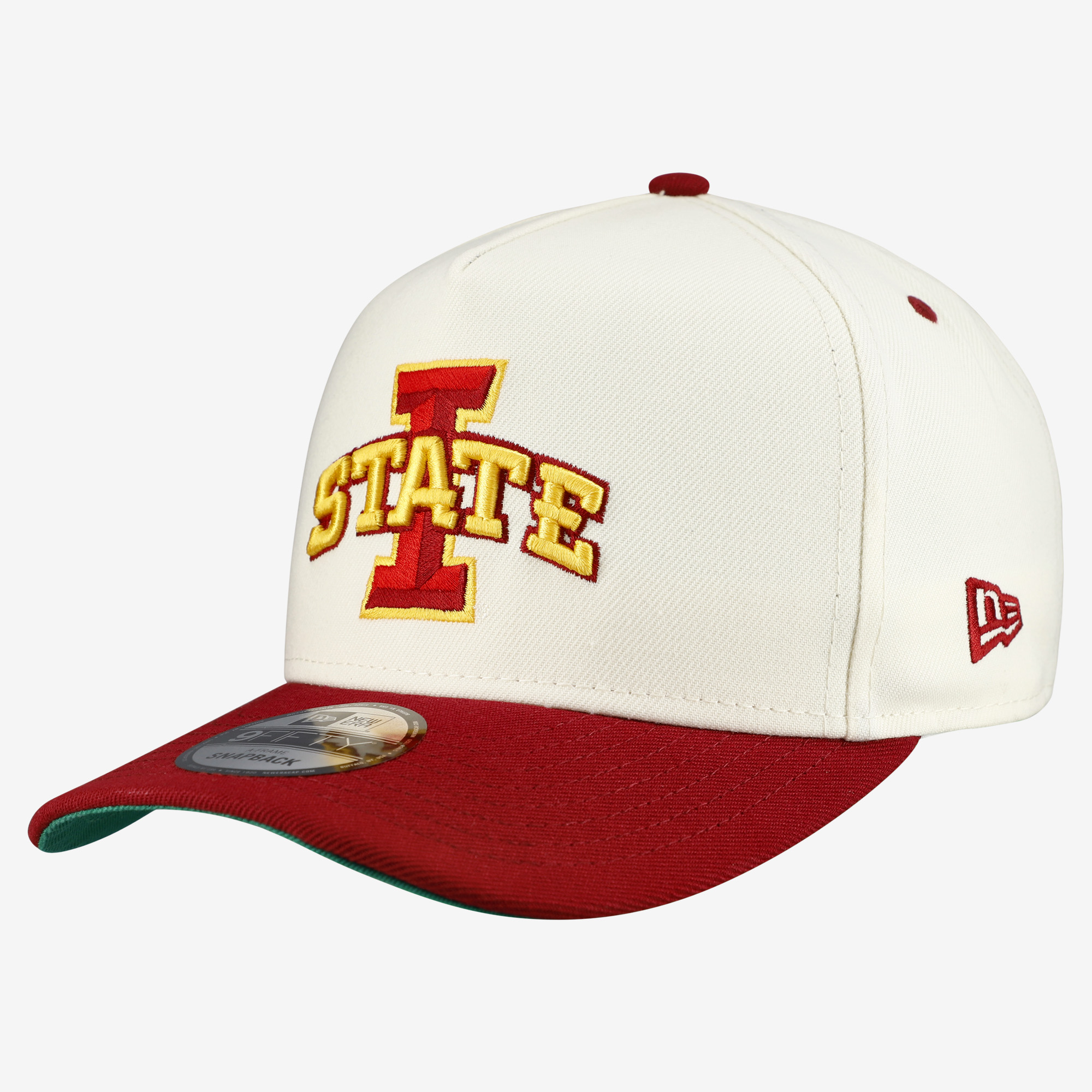 Unisex New Era White/Cardinal Iowa State Cyclones 9FIFTY A-Frame Snapback Hat