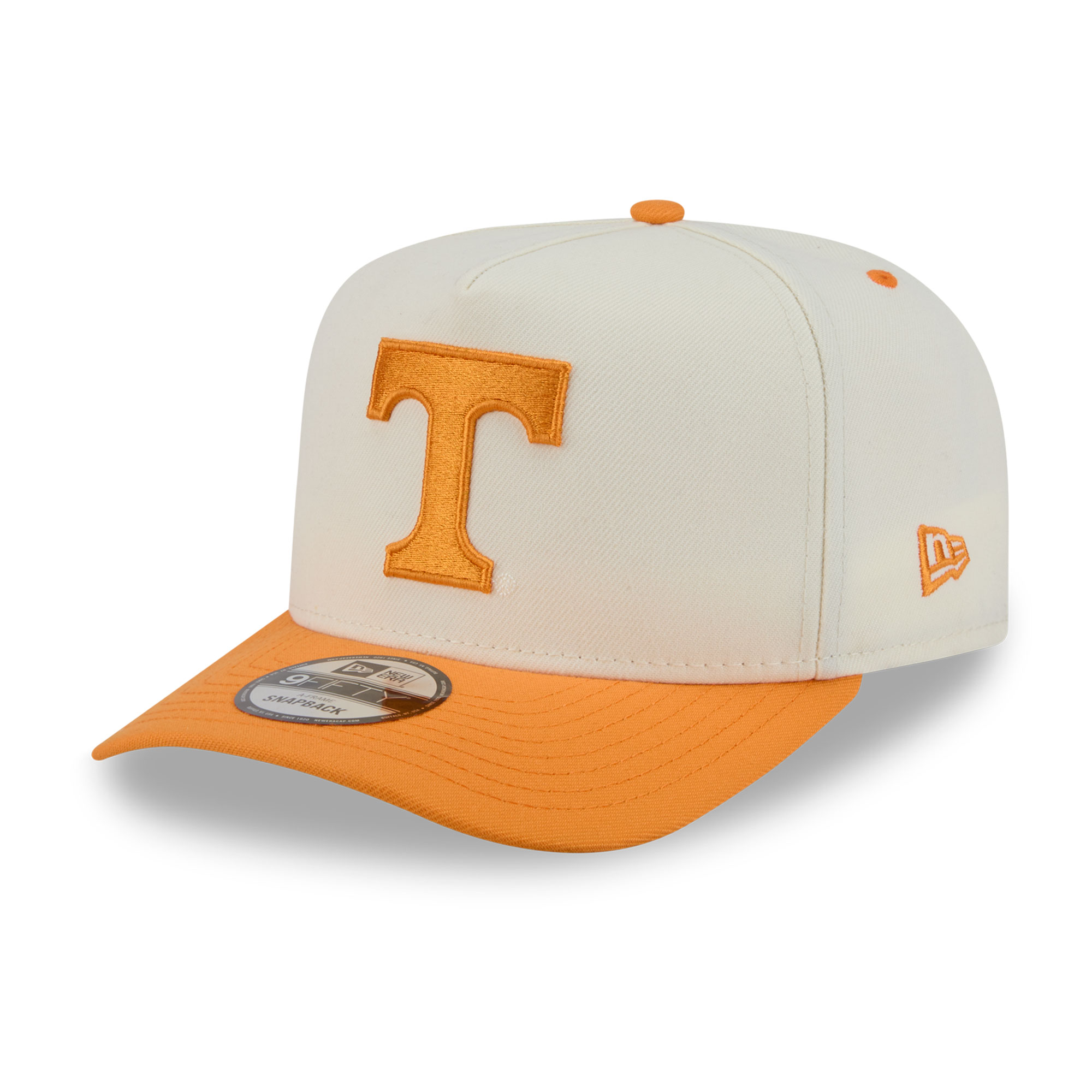 Unisex New Era White/Tennessee Orange Tennessee Volunteers 9FIFTY A-Frame Snapback Hat