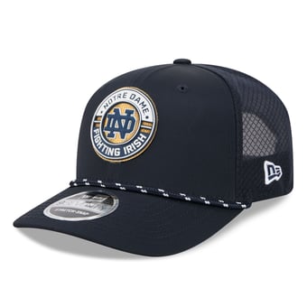 Men's New Era  Navy Notre Dame Fighting Irish Rope 9SEVENTY Adjustable Hat
