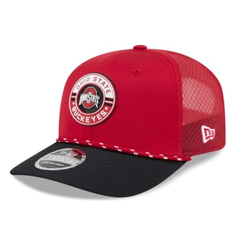 Men's New Era Scarlet Ohio State Buckeyes Rope 9SEVENTY Adjustable Hat