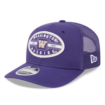 Unisex New Era Purple Washington Huskies Inline Patch 9SEVENTY Trucker Adjustable Hat