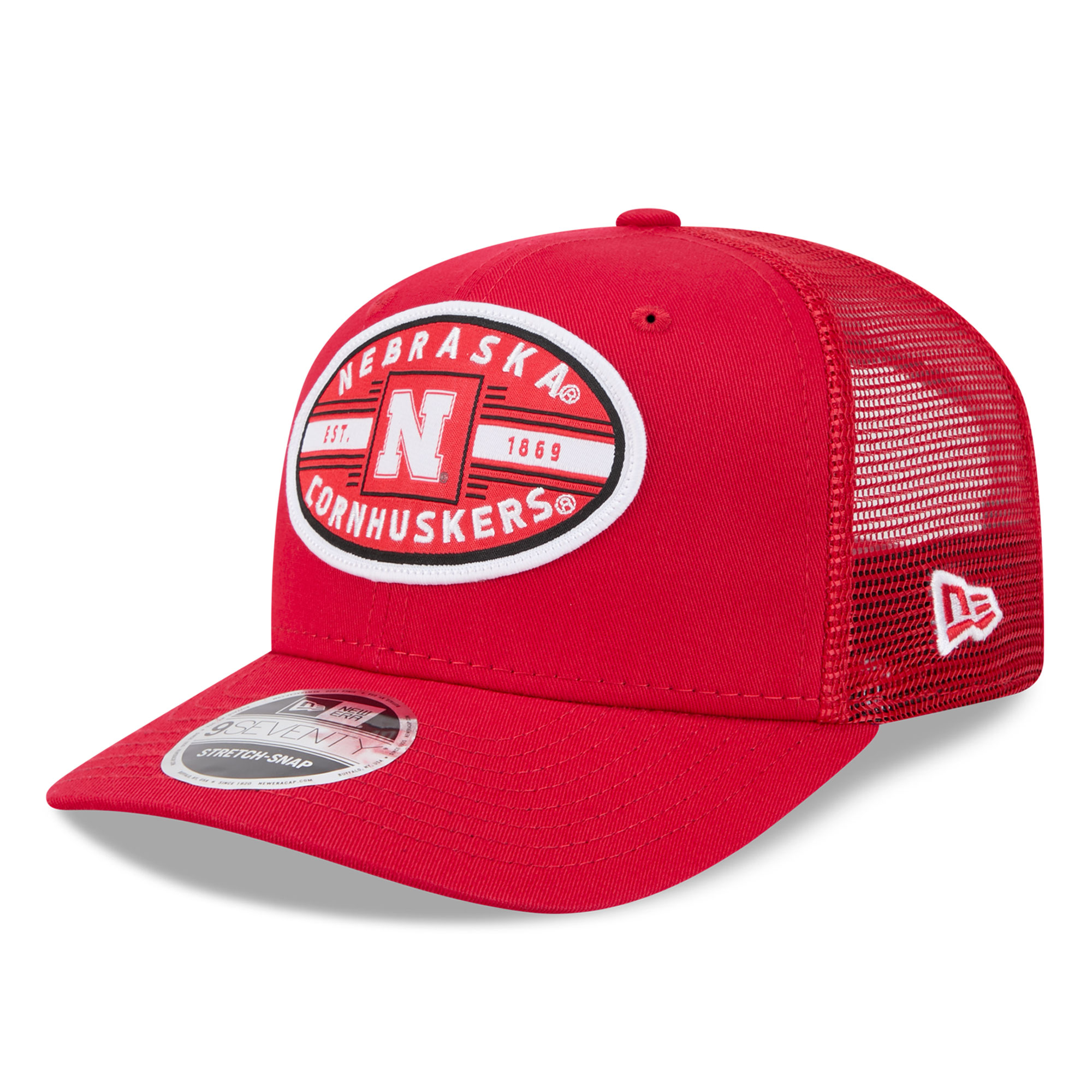 Unisex New Era  Scarlet Nebraska Huskers Inline Patch 9SEVENTY Trucker Adjustable Hat